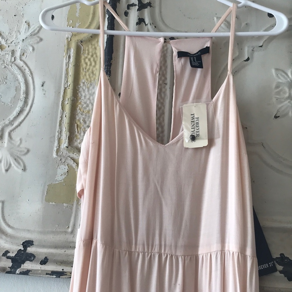 Pale pink maxi dress, new with tags.